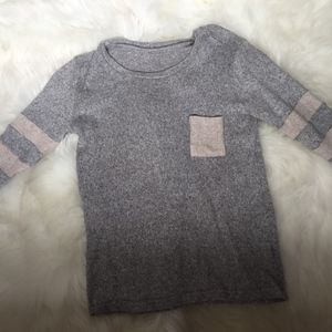Grey and light brown sweater